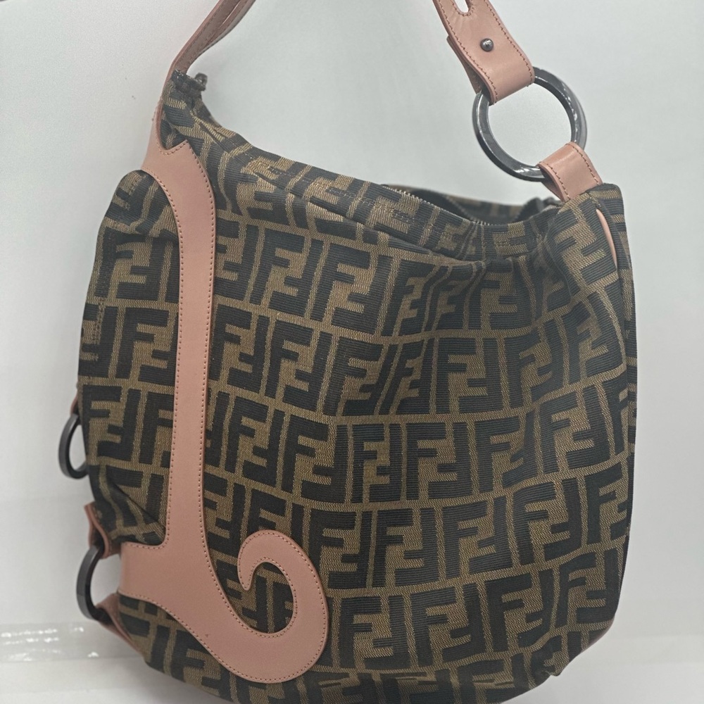 Fendi Brown and Pink canvas  Women's Bag!